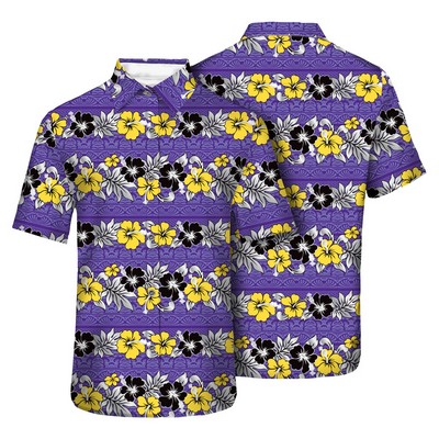 Women's Dye Sublimated Stretch Poly Hawaiian Shirt